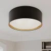 TK Lighting Bilbao loftslampe, sort/guld, Ø 60 cm