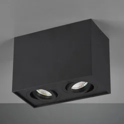 Biscuit loftlampe, 2 lyskilder, sort^Trio Lighting Hot