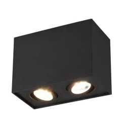 Biscuit loftlampe, 2 lyskilder, sort^Trio Lighting Hot