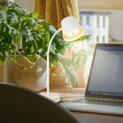 Biwo LED-bordlampe, hvid, berøringsdæmper, metal^Briloner