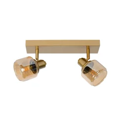 Lucide Bjorn loftspot, 2 lyskilder, guld/messing