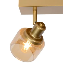 Lucide Bjorn loftspot, 2 lyskilder, guld/messing