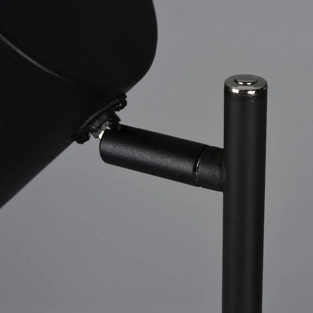 Reality Leuchten Gang|Gulvlamper>Blake LED-gulvlampe med batteri, kan dæmpes, sort