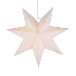 Bobo papirstjerne, 7-takket, hvid, Ø 34 cm^STAR TRADING Outlet