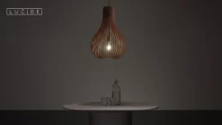 Bodo pendellampe, lyst træ^Lucide Discount