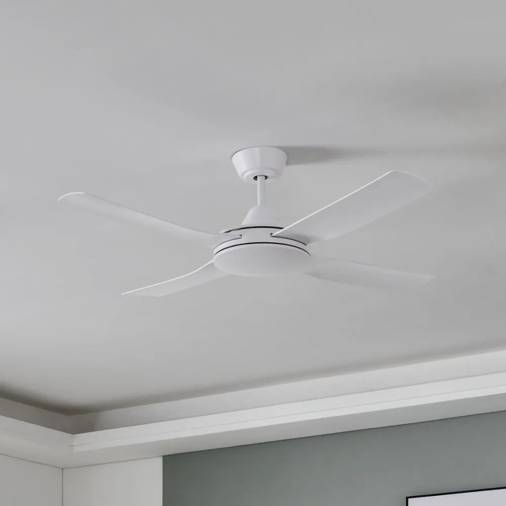 EGLO Loftventilatorer>Bondi 1 loftventilator, mat hvid, fjernbetjening