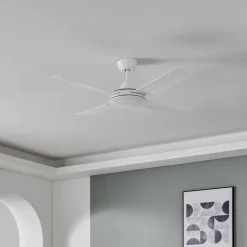 EGLO Loftventilatorer>Bondi 1 loftventilator, mat hvid, fjernbetjening