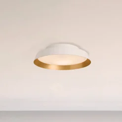 Boop! LED udendørs loftlampe Ø37cm hvid/guld^Carpyen Online