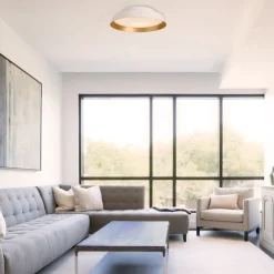 Boop! LED udendørs loftlampe Ø37cm hvid/guld^Carpyen Online