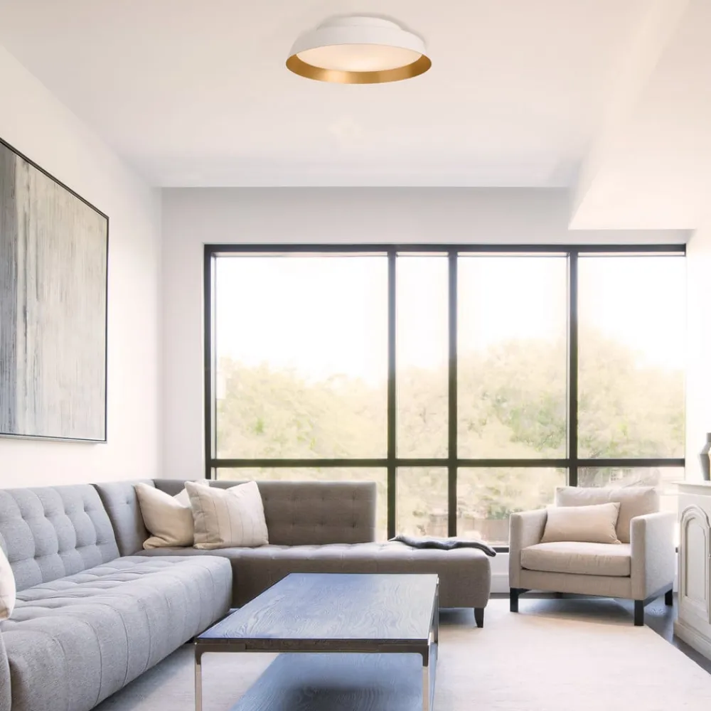 Boop! LED udendørs loftlampe Ø37cm hvid/guld^Carpyen Online