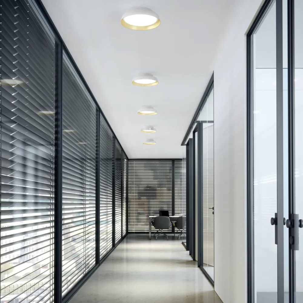 Boop! LED udendørs loftlampe Ø37cm hvid/guld^Carpyen Online