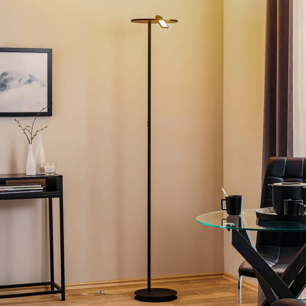 BOPP Gulvlamper|Gulvlamper>Share LED-uplight med læselampe, sort