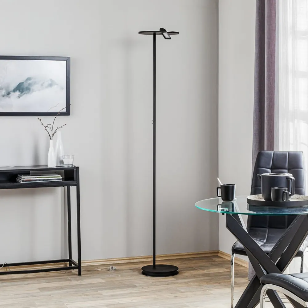 BOPP Gulvlamper|Gulvlamper>Share LED-uplight med læselampe, sort