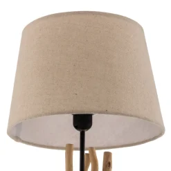 ONLI Bordlampe Agar med stofskærm og træelement