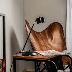 Eko-Light Bordlampe Arena i blå og guld