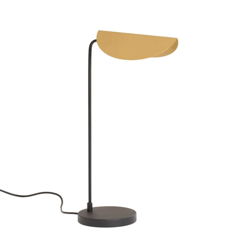 Opviq Bordlampe Corner, sort/guld, højde 57 cm, E14