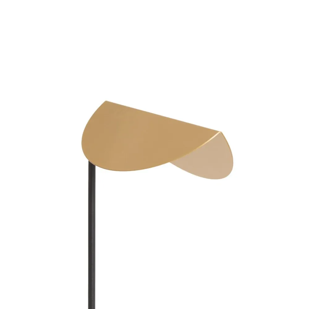 Opviq Bordlampe Corner, sort/guld, højde 57 cm, E14