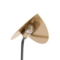 Opviq Bordlampe Corner, sort/guld, højde 57 cm, E14