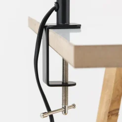 Bordlampe Dotty, messingfarvet, højde 65 cm, klemme, GU10^ORION Best