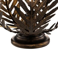 Bordlampe Felce som bregne i bronze, højde 24 cm^ONLI Online
