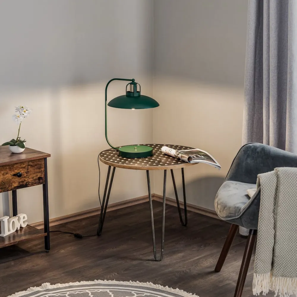 Eko-Light Arbejdsrum/Kontor|Bordlamper>Bordlampe Felix, grøn/guld