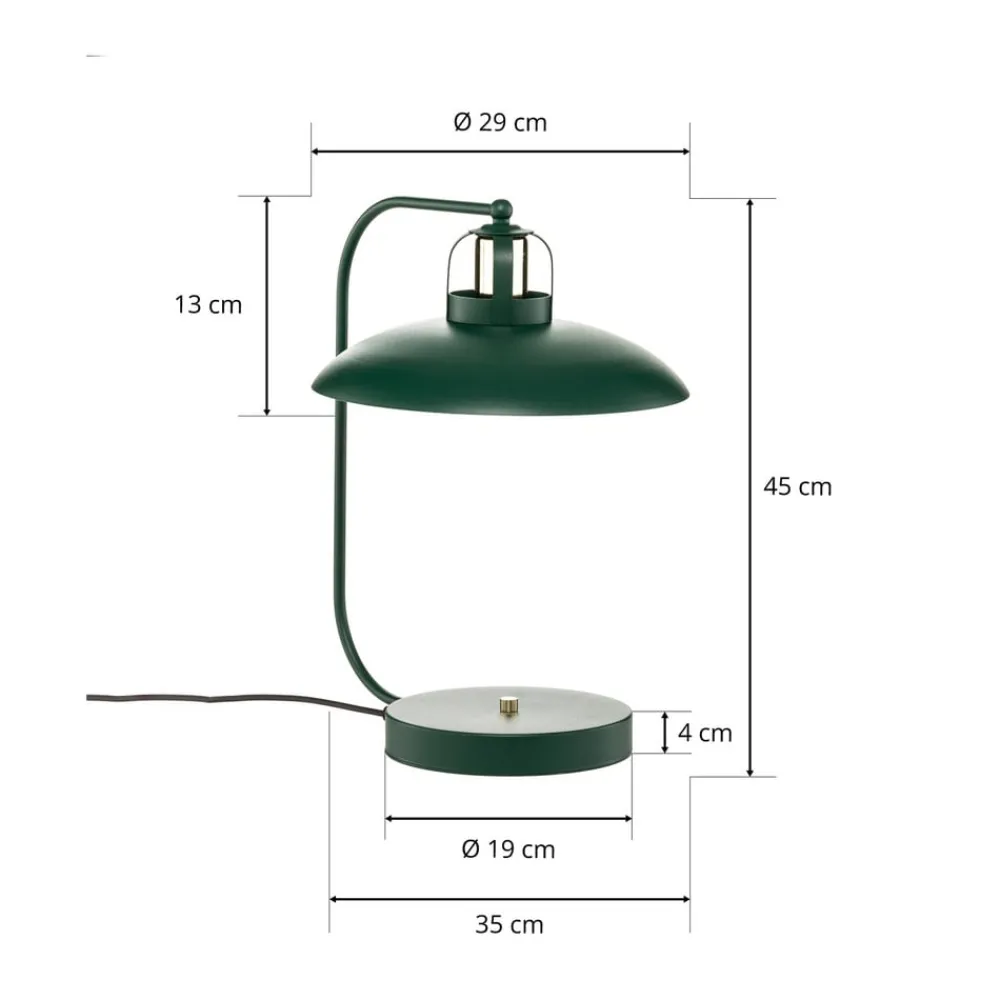 Eko-Light Arbejdsrum/Kontor|Bordlamper>Bordlampe Felix, grøn/guld