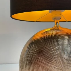 Bordlampe Foro, bronze/sort, højde 39 cm^FISCHER & HONSEL