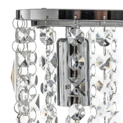 ONLI Bordlampe Laila med krystalophæng, 2 lyskilder