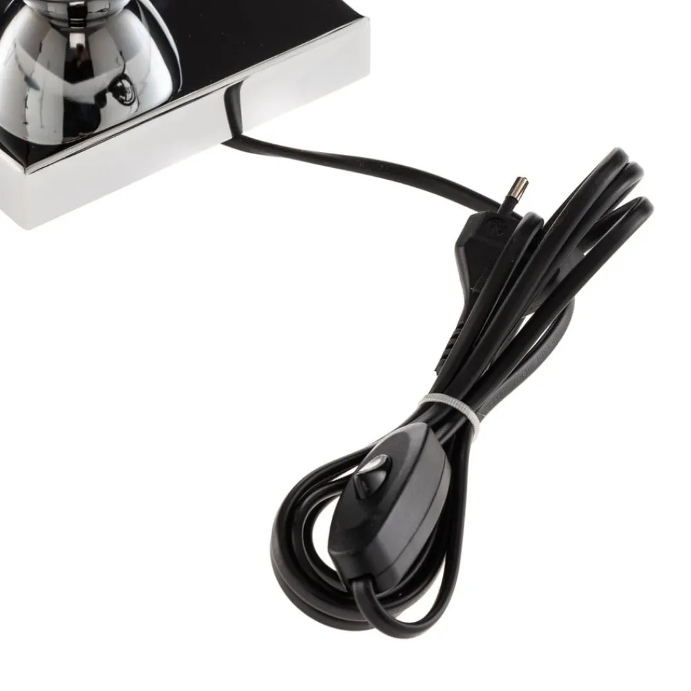 Argon Bordlampe Lund, sort/hvid, højde 60 cm, tekstil