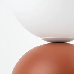 Bordlampe Miki, terrakotta, højde 21 cm, metal/glas, G9^TK Lighting Clearance