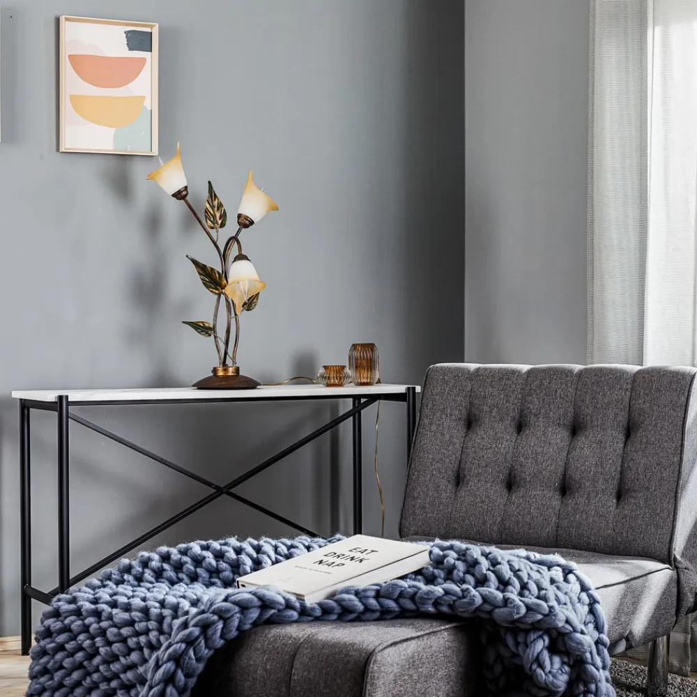 ONLI Bordlampe Miranda med 3 lyskilder, bronze