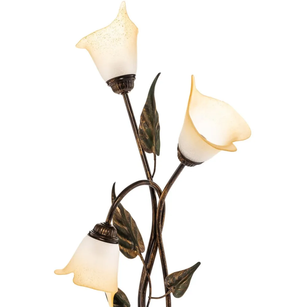 ONLI Bordlampe Miranda med 3 lyskilder, bronze