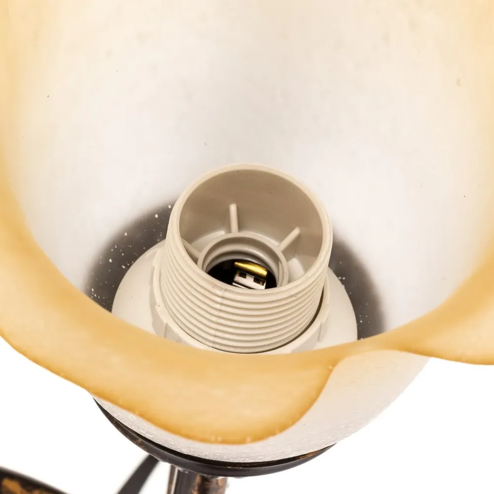 ONLI Bordlampe Miranda med 3 lyskilder, bronze