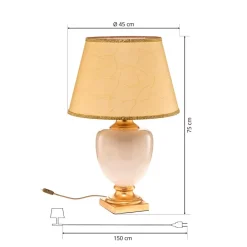 Bordlampe Mozart i elfenben/guld^ONLI Online