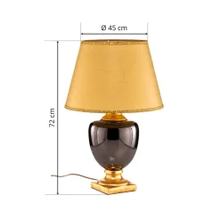 ONLI Bordlampe Mozart i spejlet grå/guld