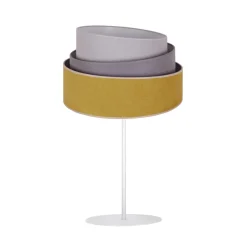 Bordlampe Pastell Trio senf/grå/lysegrå H 50 cm^Duolla Hot