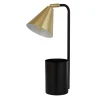 Bordlampe Rivan, sort/guld, metal, 41 cm, E14^Searchlight Online