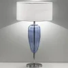 AILATI Bordlamper>Bordlampe Show Ogiva 82 cm glaselement blå