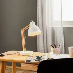 Bordlampe Skansen, justerbar, hvid^Lamkur Clearance