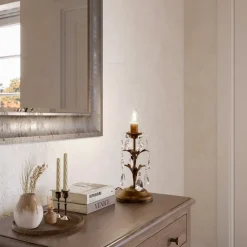 ONLI Bordlampe Teresa med krystaller, uden skærm