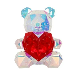 Bordlampe til børneværelse Brondar bjørn, rød, højde 32 cm^Globo Outlet