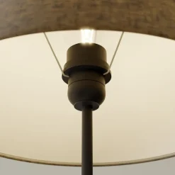 Bordlampe Vera, stofskærm og sten-dekor, 55 cm^ONLI Outlet