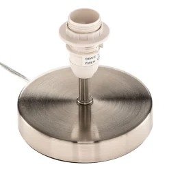 Bordlampen Claire med grå stofskærm^Brilliant Hot