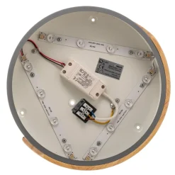 Näve Borneo LED-loftlampe med træramme