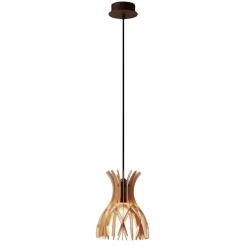 Bover Pendellamper>Domita S/20 pendellampe, brun, bøg