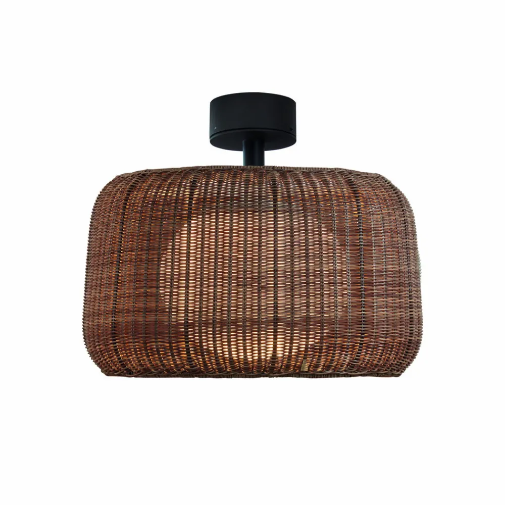 LED-loftlampe Fora, grafitbrun/brun, Ø 50 cm^Bover Best