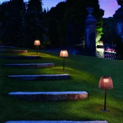 LED-sokkellampe Atticus, højde 50 cm, grafitbrun/brun^Bover Sale