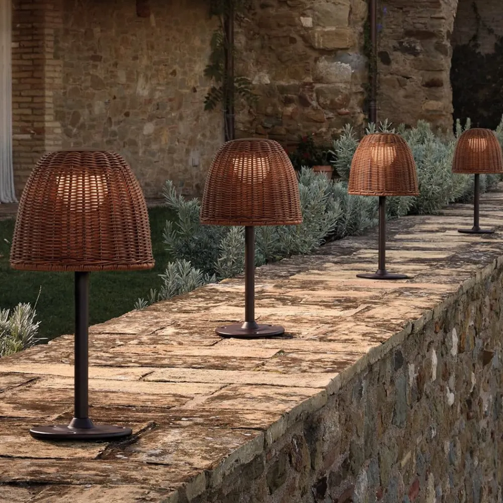 LED-sokkellampe Atticus, højde 50 cm, grafitbrun/brun^Bover Sale