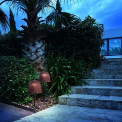 LED-sokkellampe Atticus, højde 50 cm, grafitbrun/brun^Bover Sale