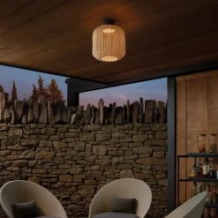 Bover Nans PF/31 LED udendørs loftslampe, brun